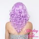 Medium 40cm Purple Rinse Synthetic Lace-Front Wig